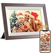 Ciowain Digital Picture Frame,WiFi Digital Photo Frame,IPS LCD Touch Screen,16GB Storage, Auto-Ro...