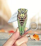 SXunacou Mini Keychain Knife, Small Pocket Knife, Stainless Steel Folding Knife, Outdoor Camping ...