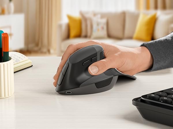 ergonomic vertical mouse rechargeable ergo mouse vertical mice wireless