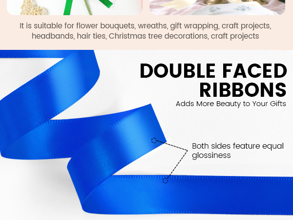DOUBLE FACED RIBBON