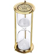 SuLiao Hourglass Sand Timer 60 Minute,Vintage Brass Sand Clock Stand,Unique Reloj De Arena 1 Hora...