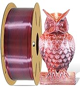 DO3D Silk PLA Dual Color in 1 Coextrusion 3D Printer Filament, 1.75mm 2 Color Silk PLA Printing M...