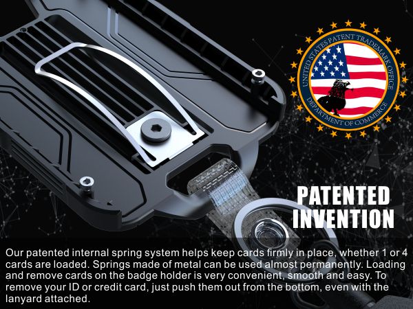 Retractable Badge Holders Retractable Badge Reel Key Chain Black