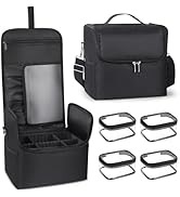 Deciniee Travel Makeup Train Case, Large Makeup Bag Travel Makeup Organizer Case, Makeup Box with...