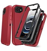 TOPAUX for iPhone 16e Case Heavy Duty Full Body Drop Protection Multi-Layer Impact Resistant Flex...