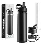 Brewberry Sports Bottle and Travel Mug for Hot and Cold Beverages, Wide Mouth, Double Wall Insula...