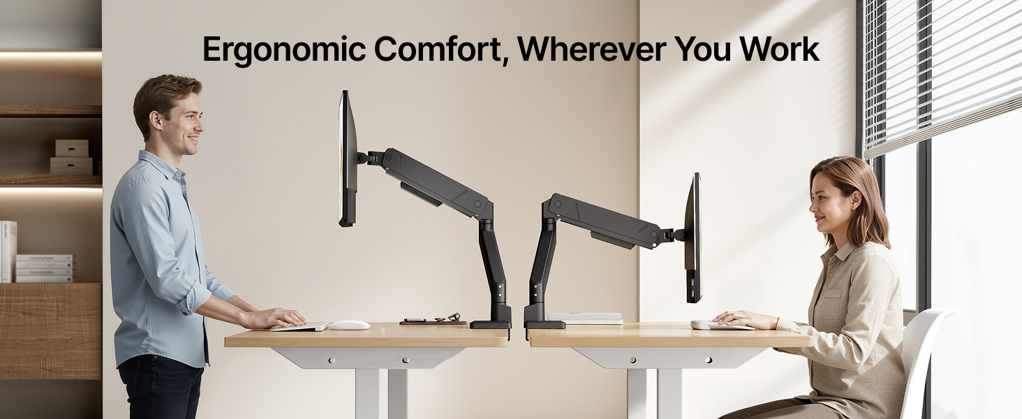 single monitor desk mount