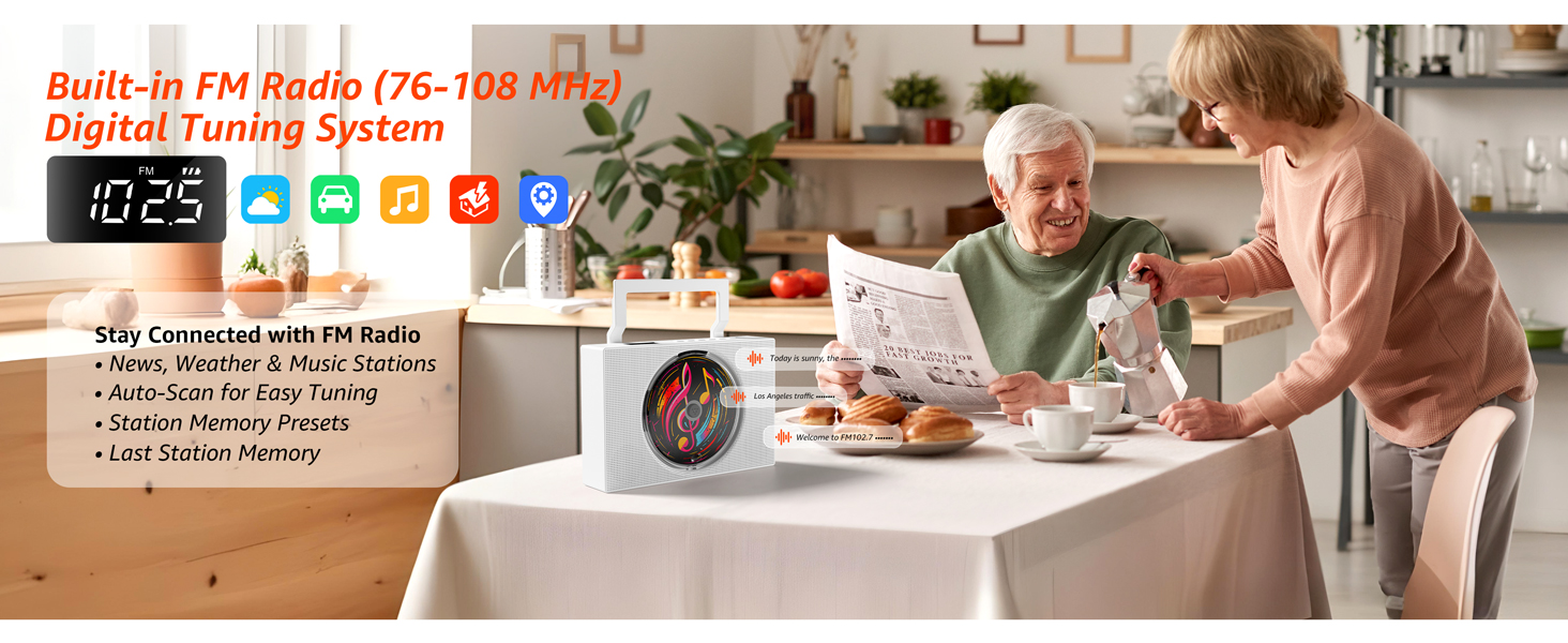 portable cd player boombox bluetooth radio
