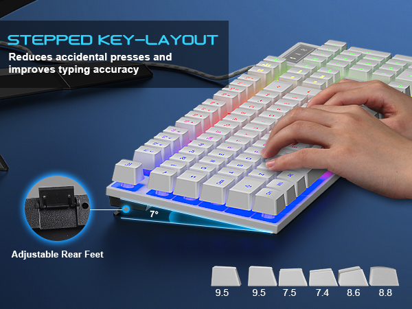 ergonomic gaming keyboard and mouse