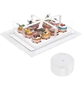 EUSOAR Cupcake Boxes 12 Count, 12 Pack White Bakery Cookies Pastry Containers with Gift Ribbon, R...