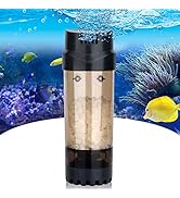 AQQA Aquarium Fluidized Moving Bed Filter,Media Submersible Sponge Filter with Air Stone Ultra-Si...