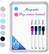 VUSIGN Small Dry Erase Whiteboard, 8.5 x 11 Inches White Board for Kids, Students, Fridge, Locker...