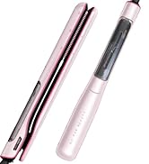Beautigo Steam Hair Straightener, Steam Reduces Damage, Nourishes Hair,20s Fast Heating, Gold Rose