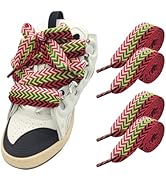 UamGlsob 2 Pair 3/32'(3cm) Thick Original Fat Shoe Laces, Jumbo Chunky Shoelaces Strings Replacem...