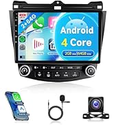 2G+64G Car Radio for Honda Accord 2003-2007, Rimoody Android 13 Car Stereo with Carplay Android A...
