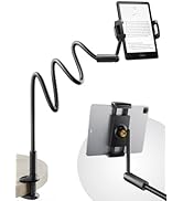 SAIJI 47" Gooseneck Kindle Holder, Tablet Holder for Bed with Upgraded Base, iPad Stand with Flex...