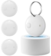 Air Tracker Tags-4 Pack, Smart Bluetooth Tracker Works with Apple Find My (iOS Only), Item Finder...
