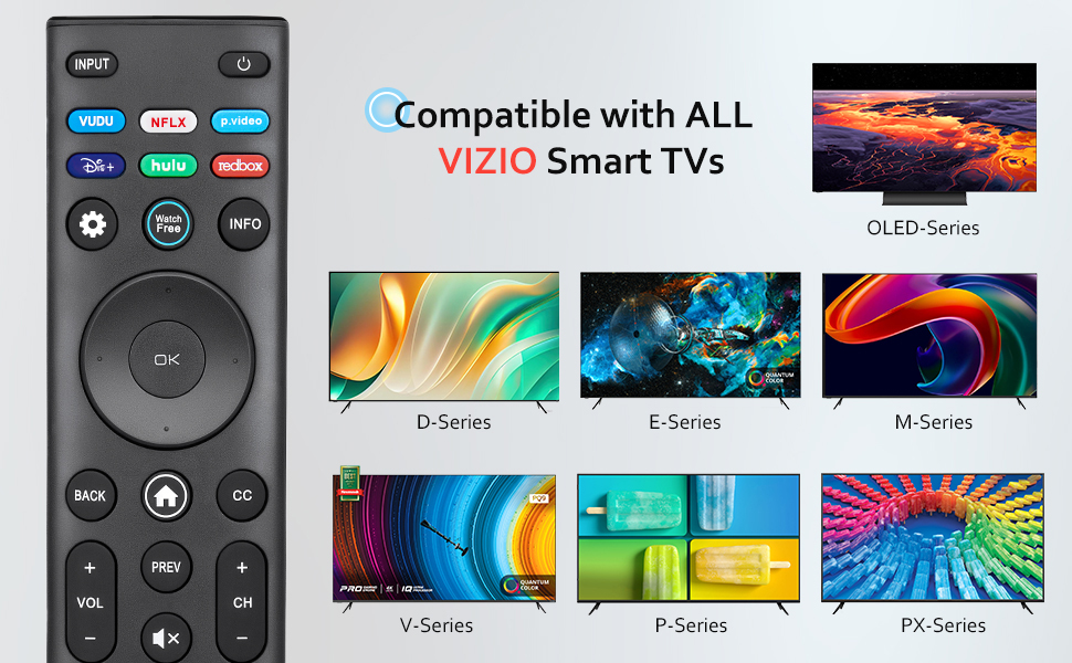 Compatible with ALL VIZIO Smart TVs