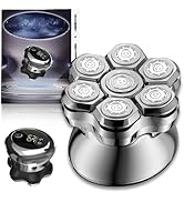 Head Shavers for Bald Men,Magnetic Head Shaver,Waterproof Wet Dry Shaving,Electric Bald Head Razo...