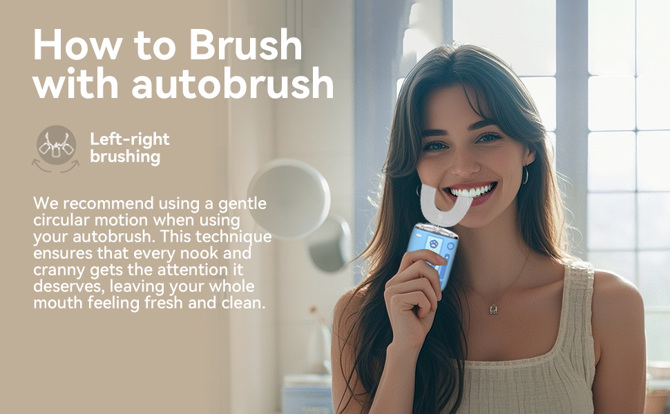 Adult U-Shaped Sonic Electric Toothbrush