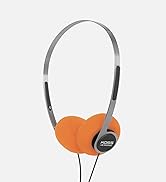 Koss x Retrospekt P/21 Retro On-Ear Headphones, Retro Orange Foam, Adjustable Headband, Wired 3.5...