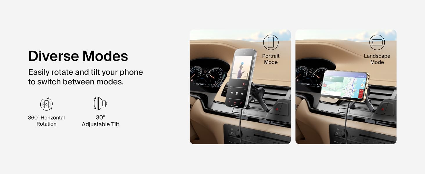 Wireless Charging Car Vent Mount
