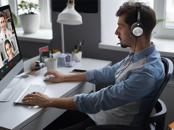 usb headset with microphone, work headset with mic, headset with microphone for pc, pc headphones