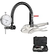 HDLNKAK Premium Disc and Rotor/Ball Joint Gage, with 0.01 mm Dial Indicator and 360 Deg Flexible ...