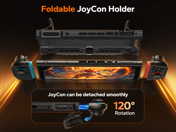 JEMDO Switch 2 Dockable Protective Case, Military-Grade Slim Cover with Shockproof Hard PC Shell