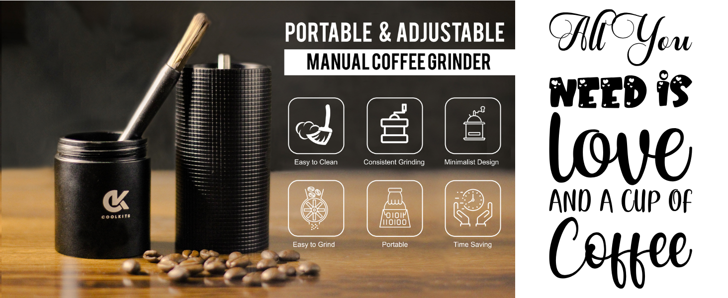 coffee grinder , manual coffee grinder , steel bur grinder