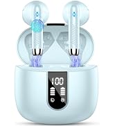 Wireless Earbuds, Bluetooth Headphones V5.4 Stereo Bass Ear buds with ENC Noise Cancelling Mics, ...