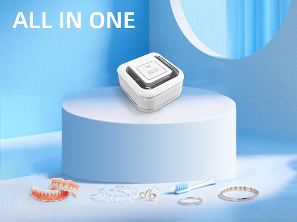 denture ultrasonic cleaner travel retainer cleaner clear aligner cleaner ultrasonic dental pod