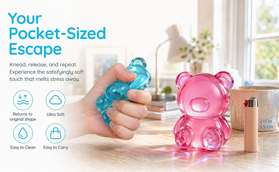 Translucent Gummy Sugar Animal Squishy