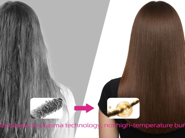 hair straightener brush