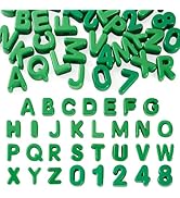 FASHEWELRY 36Pcs Large Letter Beads Chunky Number Beads for Friendship Bracelets Keychains Making...