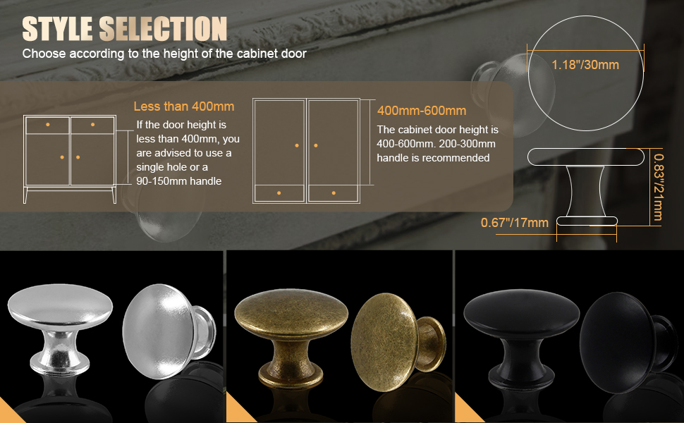 round knobs