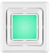 Broan-NuTone FG600RGBS Customizable Color Changing LED Cover/Grille for Bathroom Fans, Easy DIY I...
