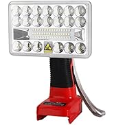 YEX-BUR 18W 2000LM LED Work Light for Craftsman V20 Battery, Portable Spotlight and Floodlights w...