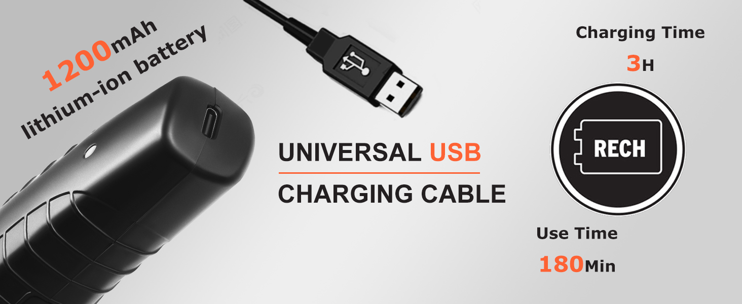 1200mAh lithium-ion battery Charging Time 3H Use Time 180Min
