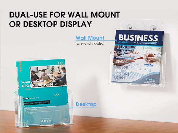 Acrylic Brochure Holder 8.5 x 11