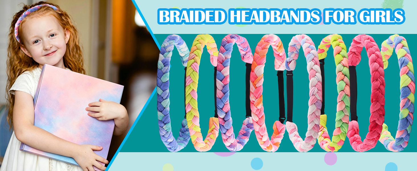 Braided headbands for girls