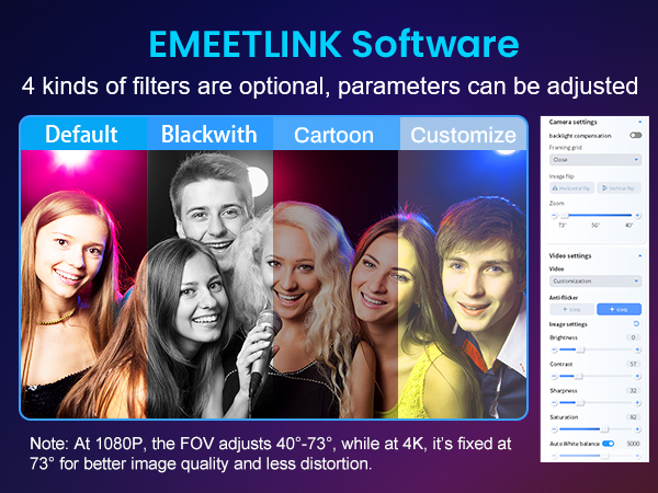 EMEET S600 Webcam 4K webcam for streaming