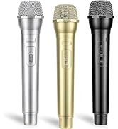 Facmogu 3 PCS Fake Microphone Prop, Plastic Realistic Prop Microphone, Pretend Play Mics Simulate...