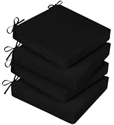 Basic Beyond Outdoor Chair Cushions for Patio Furniture, Waterproof Outdoor Seat Cushions Set of ...