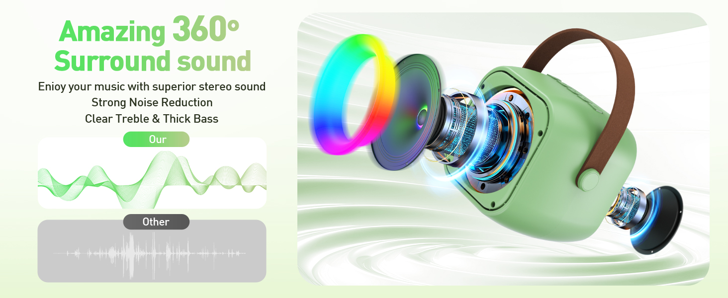 Clear and powerful sound quality