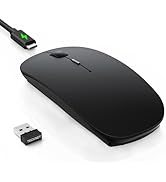TECKNET Bluetooth Wireless Mouse for Laptop, Rechargeable Silent Computer Mouse (Bluetooth 5.2/3....