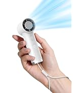 OidoZac Portable Handheld Mini Fan, Turbo Power 18800 RPM High Speed, Fast Charge, Digital Displa...