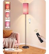 GOEBLESON 64.2” Dimmable Floor Lamp for Living Room with Remote and Foot Switch, Corner Floor Lam...