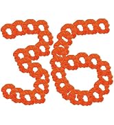 36 Pcs Solid Hair Scrunchies (Orange)