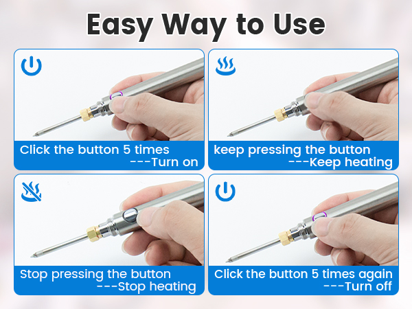 Cordless Soldering Iron Kit Wireless Electric Soldering Gun Pen